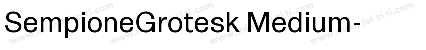 SempioneGrotesk Medium字体转换